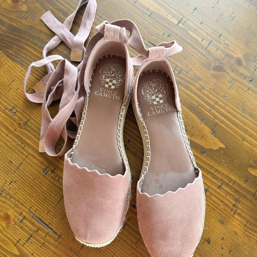 Rose colored Vince Camuto wedges